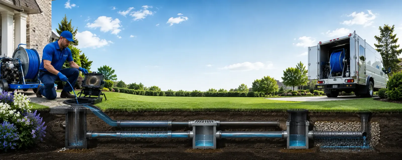 Outdoor drain cleaning information for Sherrill, NY